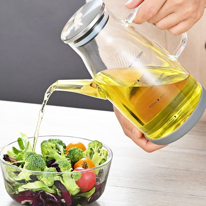 Glass Oil Jug 700 ml Cooking & Serving Bottle