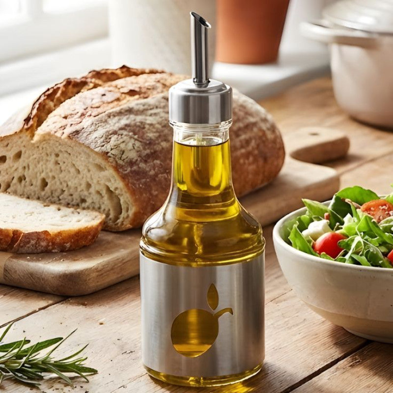 250 ML Glass Oil Pourer Bottle With Cover