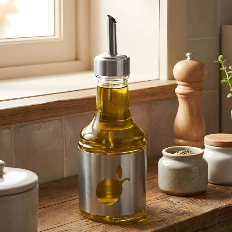 250 ML Glass Oil Pourer Bottle With Cover