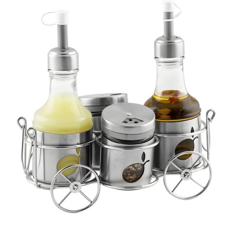 Design Oil Vinegar Bottles And Salt Pepper Jars Set